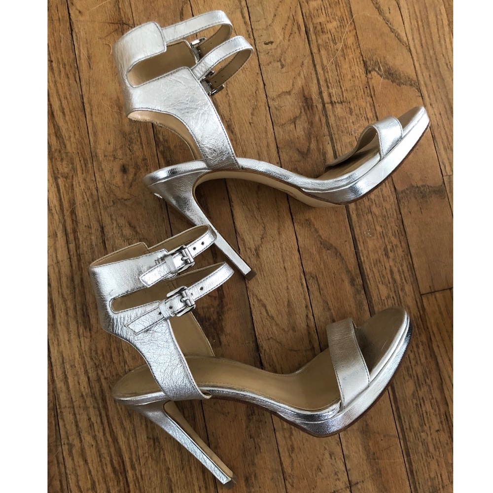Michael Kors Silver stiletto heels